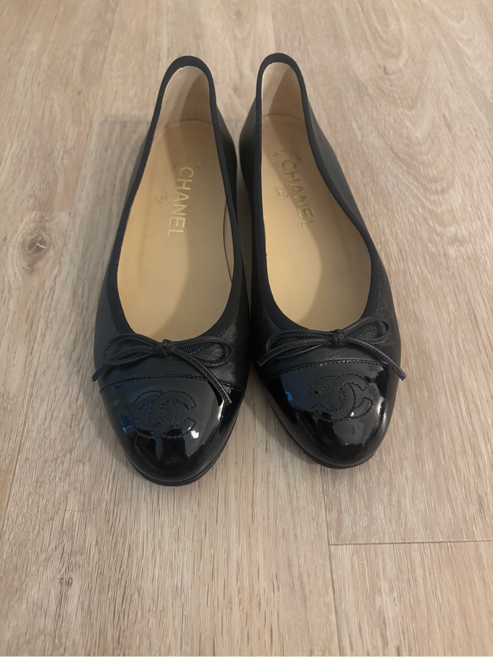 Chanel Ballet Flats | Black | 36.5 EU size